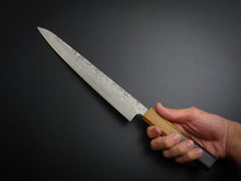 Load image into Gallery viewer, KICHIJI SLD WASHIJI SUJIHIKI 240MM OCTAGONAL BURNT OAKWOOD HANDLE*