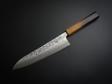 Load image into Gallery viewer, KICHIJI SLD WASHIJI GYUTO 210MM OCTAGONAL BURNT OAKWOOD HANDLE