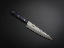 Load image into Gallery viewer, KICHIJI GINSAN NASHIJI PETTY KNIFE 135MM PURPLE HANDLE