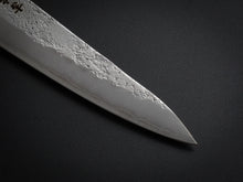 Load image into Gallery viewer, KICHIJI GINSAN NASHIJI PETTY KNIFE 135MM PURPLE HANDLE