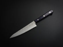 Load image into Gallery viewer, KICHIJI GINSAN NASHIJI PETTY KNIFE 135MM PURPLE HANDLE