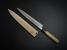Load image into Gallery viewer, KICHIJI AOGAMI-2 YANAGIBA 240MM MAGNOLIA WOOD OCTAGONAL HANDLE**