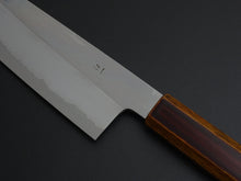 Load image into Gallery viewer, HADO JUNPAKU SHIROGAMI-1 STAINLESS CLAD SANTOKU 180MM URUSHI OAKWOOD HANDLE**
