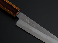 Load image into Gallery viewer, HADO JUNPAKU SHIROGAMI-1 STAINLESS CLAD PETTY 150MM URUSHI OAKWOOD HANDLE**