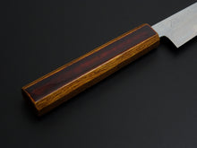 Load image into Gallery viewer, HADO JUNPAKU SHIROGAMI-1 STAINLESS CLAD PETTY 150MM URUSHI OAKWOOD HANDLE**