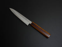 Load image into Gallery viewer, HADO JUNPAKU SHIROGAMI-1 STAINLESS CLAD PETTY 150MM URUSHI OAKWOOD HANDLE**