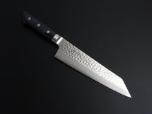 Load image into Gallery viewer, OUL AUS-10 HAMMERED KIRITSUKE GYUTO 190MM BLUE PAKKA HANDLE