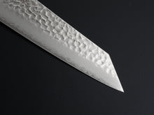 Load image into Gallery viewer, OUL AUS-10 HAMMERED KIRITSUKE GYUTO 190MM BLUE PAKKA HANDLE