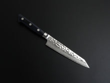 Load image into Gallery viewer, OUL AUS-10 HAMMERED KIRITSUKE PETTY 140MM BLUE PAKKA HANDLE