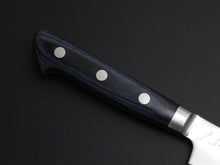 Load image into Gallery viewer, OUL AUS-10 HAMMERED KIRITSUKE PETTY 140MM BLUE PAKKA HANDLE
