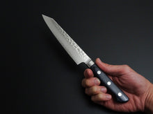 Load image into Gallery viewer, OUL AUS-10 HAMMERED KIRITSUKE PETTY 140MM BLUE PAKKA HANDLE