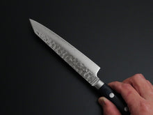 Load image into Gallery viewer, OUL AUS-10 HAMMERED KIRITSUKE PETTY 140MM BLUE PAKKA HANDLE