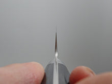 Load image into Gallery viewer, OUL AUS-10 HAMMERED KIRITSUKE PETTY 140MM BLUE PAKKA HANDLE