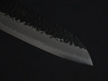 Load image into Gallery viewer, TSUNEHISA AOGAMI SUPER CORE STAINLESS CLAD TSUCHIME KUROUCHI SANTOKU 170MM ROSEWOOD HANDLE