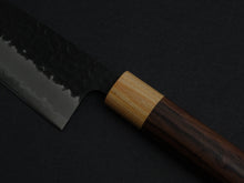 Load image into Gallery viewer, TSUNEHISA AOGAMI SUPER CORE STAINLESS CLAD TSUCHIME KUROUCHI SANTOKU 170MM ROSEWOOD HANDLE