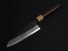 Load image into Gallery viewer, TSUNEHISA AOGAMI SUPER CORE STAINLESS CLAD TSUCHIME KUROUCHI SANTOKU 170MM ROSEWOOD HANDLE