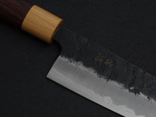 Load image into Gallery viewer, KICHIJI AOGAMI SUPER KUROUCHI NASHIJI SANTOKU 170MM ROSEWOOD HANDLE*