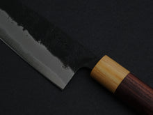 Load image into Gallery viewer, KICHIJI AOGAMI SUPER KUROUCHI NASHIJI SANTOKU 170MM ROSEWOOD HANDLE*