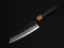 Load image into Gallery viewer, KICHIJI AOGAMI SUPER KUROUCHI NASHIJI SANTOKU 170MM ROSEWOOD HANDLE*