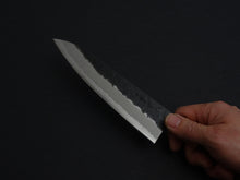 Load image into Gallery viewer, KICHIJI AOGAMI SUPER KUROUCHI NASHIJI GYUTO 180MM ROSEWOOD HANDLE