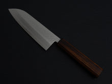Load image into Gallery viewer, MASUTANI VG-1 GOLD HAMMERED SANTOKU OAK/BAIKOKU HANDLE