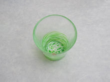 Load image into Gallery viewer, TSUGARU HANDMADE VIDRO GLASS CUP JADE EMERALD GREEN (MOEGI)**