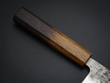 Load image into Gallery viewer, KICHIJI SLD WASHIJI SANTOKU OCTAGONAL BURNT OAKWOOD HANDLE*