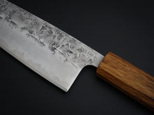 Load image into Gallery viewer, KICHIJI SLD WASHIJI SANTOKU OCTAGONAL BURNT OAKWOOD HANDLE*