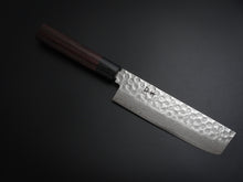 Load image into Gallery viewer, KICHIJI VG-10 33 LAYER HAMMERED DAMASCUS NAKIRI KNIFE ROSEWOOD HANDLE*