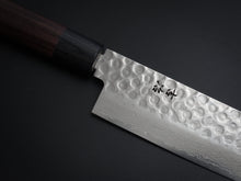 Load image into Gallery viewer, KICHIJI VG-10 33 LAYER HAMMERED DAMASCUS NAKIRI KNIFE ROSEWOOD HANDLE*