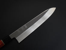 Load image into Gallery viewer, HATSUKOKORO SHIROGAMI-3 HONYAKI GYUTO 240MM WITH KARIN/QUINCE HANDLE FORGED BY SATOSHI NAKAGAWA