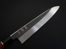 Load image into Gallery viewer, HATSUKOKORO SHIROGAMI-3 HONYAKI GYUTO 210MM WITH KARIN/QUINCE HANDLE FORGED BY SATOSHI NAKAGAWA