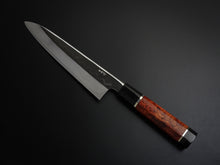 Load image into Gallery viewer, HATSUKOKORO SHIROGAMI-3 HONYAKI GYUTO 210MM WITH KARIN/QUINCE HANDLE FORGED BY SATOSHI NAKAGAWA