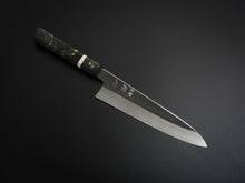Load image into Gallery viewer, HATSUKOKORO SHIROGAMI-3 HONYAKI GYUTO 210MM WITH STABILIZED HANDLE FORGED BY SATOSHI NAKAGAWA