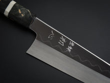 Load image into Gallery viewer, HATSUKOKORO SHIROGAMI-3 HONYAKI GYUTO 210MM WITH STABILIZED HANDLE FORGED BY SATOSHI NAKAGAWA