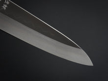 Load image into Gallery viewer, HATSUKOKORO SHIROGAMI-3 HONYAKI GYUTO 210MM WITH STABILIZED HANDLE FORGED BY SATOSHI NAKAGAWA