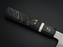 Load image into Gallery viewer, HATSUKOKORO SHIROGAMI-3 HONYAKI GYUTO 210MM WITH STABILIZED HANDLE FORGED BY SATOSHI NAKAGAWA