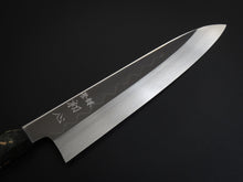 Load image into Gallery viewer, HATSUKOKORO SHIROGAMI-3 HONYAKI GYUTO 210MM WITH STABILIZED HANDLE FORGED BY SATOSHI NAKAGAWA