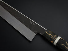 Load image into Gallery viewer, HATSUKOKORO SHIROGAMI-3 HONYAKI GYUTO 210MM WITH STABILIZED HANDLE FORGED BY SATOSHI NAKAGAWA