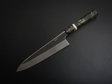 Load image into Gallery viewer, HATSUKOKORO SHIROGAMI-3 HONYAKI GYUTO 210MM WITH STABILIZED HANDLE FORGED BY SATOSHI NAKAGAWA