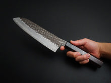 Load image into Gallery viewer, YU KUROSAKI AOGAMI SUPER KOKUSEN SANTOKU ROSE WOOD HANDLE*