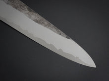 Load image into Gallery viewer, HADO KIRISAME SHIROGAMI-1 STAINLESS CLAD GYUTO 210MM SCORCHED OAKWOOD HANDLE*