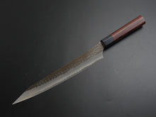 Load image into Gallery viewer, YU KUROSAKI AOGAMI SUPER KOKUSEN SUJIHIKI 240MM ROSE WOOD HANDLE*