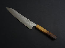 Load image into Gallery viewer, OUL SLD WASHIJI STAINLESS CLAD GYUTO 240MM BURNT OAK HANDLE