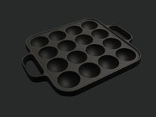 Load image into Gallery viewer, OIGEN CAST IRON 16 HOLES TAKOYAKI PAN*