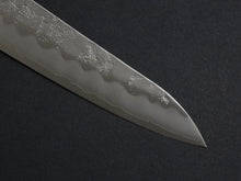 Load image into Gallery viewer, OUL GINSAN NASHIJI GYUTO 210MM OCTAGONAL BURNT OAKWOOD HANDLE