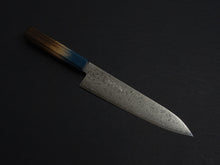 Load image into Gallery viewer, KICHIJI ZAD AUS-10 45 LAYER DAMASCUS GYUTO 210MM OCTAGONAL AKATSUKI (BURNT & DYED)  HANDLE*