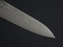 Load image into Gallery viewer, KICHIJI ZAD AUS-10 45 LAYER DAMASCUS GYUTO 210MM OCTAGONAL AKATSUKI (BURNT & DYED)  HANDLE*