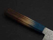 Load image into Gallery viewer, KICHIJI ZAD AUS-10 45 LAYER DAMASCUS GYUTO 210MM OCTAGONAL AKATSUKI (BURNT & DYED)  HANDLE*
