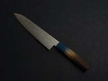 Load image into Gallery viewer, KICHIJI ZAD AUS-10 45 LAYER DAMASCUS GYUTO 210MM OCTAGONAL AKATSUKI (BURNT & DYED)  HANDLE*